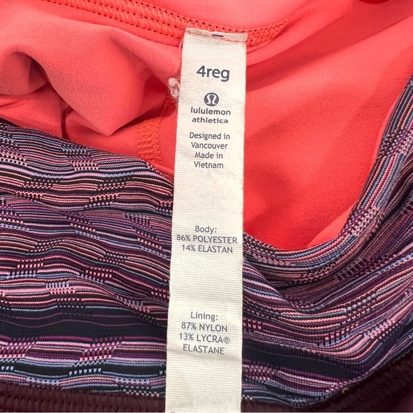 Lululemon Pace Rival Mid Rise Burgundy Skirt II Running Tennis Performance Sz 4 - Picture 10 of 12